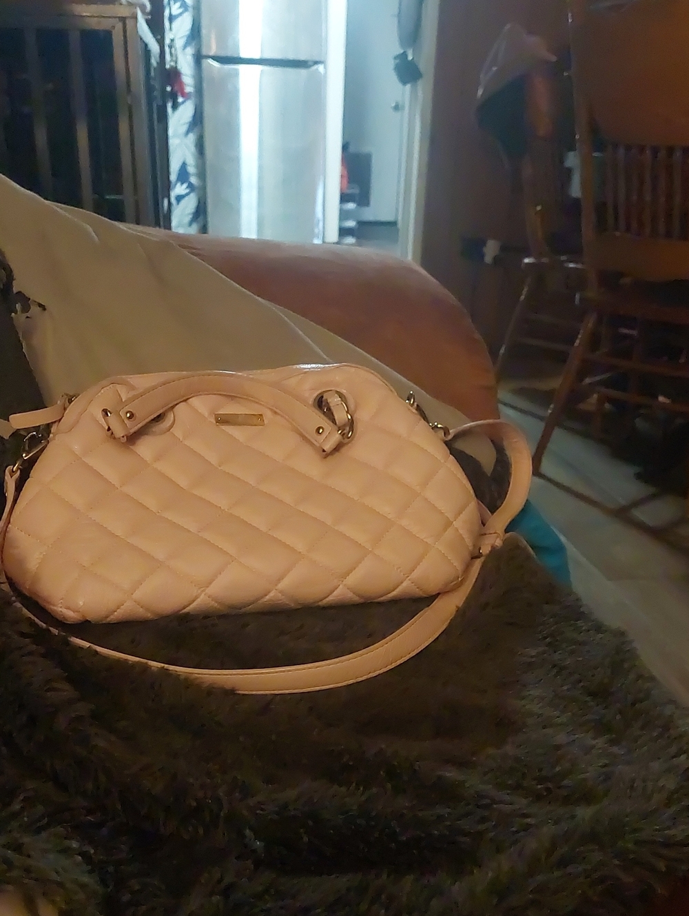 kate spade Quilted Light Pink Crossbody Bag with Gold Hardware - Picture 7 of 7